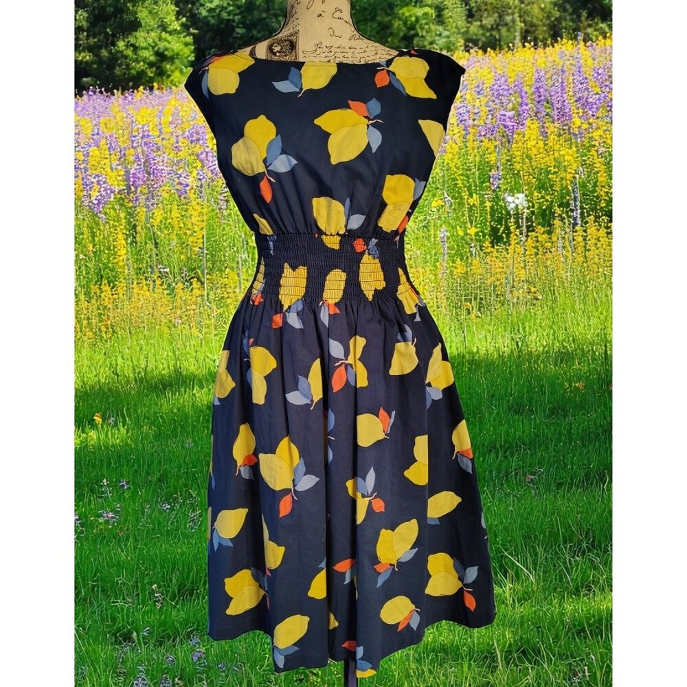 Kate Spade Cotton Midi Dress with Lemons